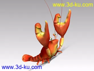 3D打印模型龙虾的图片