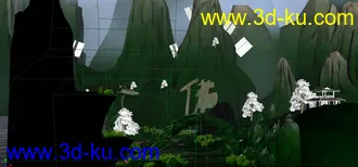 3D打印模型佛山（不完整贴图）的图片