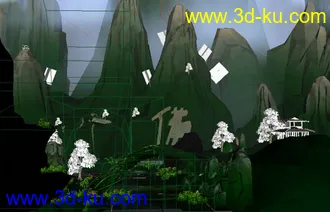 3D打印模型佛山（不完整贴图）的图片
