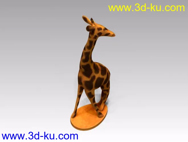 长颈鹿雕塑模型的图片3