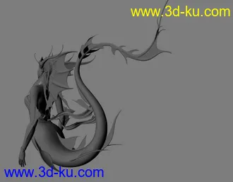 3D打印模型美人鱼怪的图片