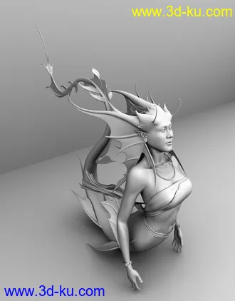 3D打印模型美人鱼怪的图片