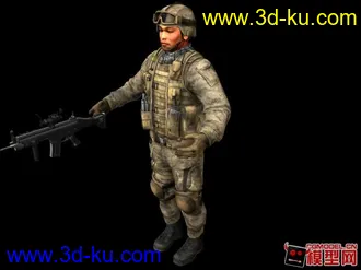 3D打印模型士兵的图片