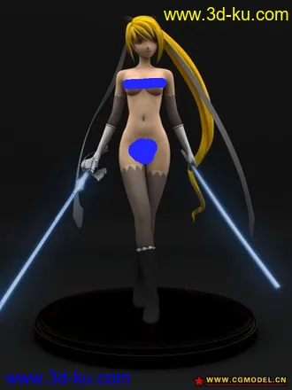 3D打印模型光明之泪（好贴不能沉）日韩风MM带装备的图片