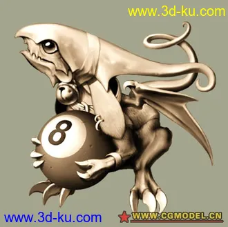 3D打印模型(原创)可爱的龙的图片