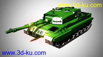 3D打印模型高精豹二虎式坦克的图片