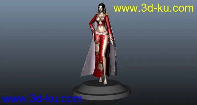 海贼王女帝 汉库克（maya贴图齐全）模型的图片1