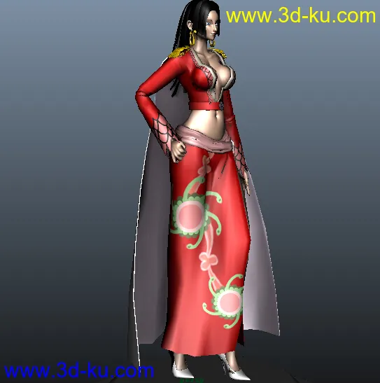 海贼王女帝 汉库克（maya贴图齐全）模型的图片4
