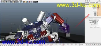 3D打印模型擎天柱，变形动画（maya T贴图齐全）的图片