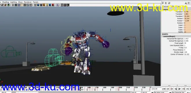 擎天柱，变形动画（maya T贴图齐全）模型的图片6
