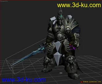 3D打印模型Arthas带骨骼可直接动画的图片