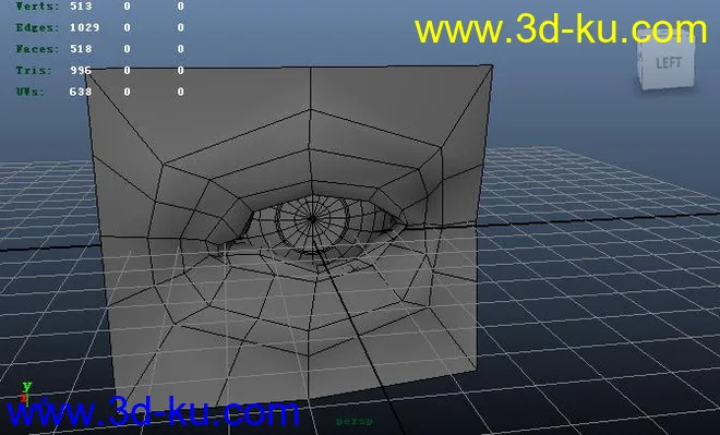 ZBrush眼睛雕刻模型的图片1