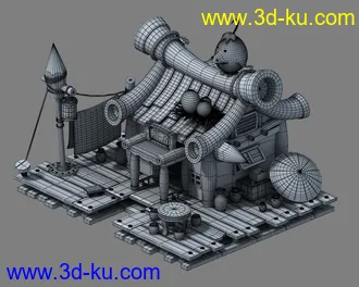 3D打印模型Q版厢房的图片