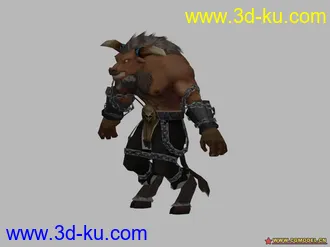3D打印模型牛怪，带骨骼蒙皮！的图片