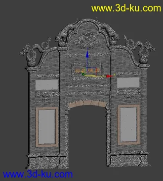 3D打印模型古建场景的图片