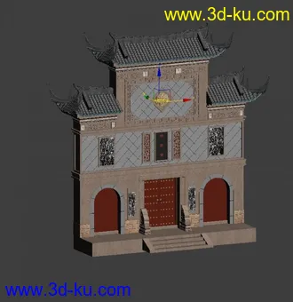 3D打印模型古建筑    照壁的图片
