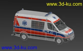 3D打印模型消防车，警车，囚车，救护车。需要的看过来，只为加分。的图片