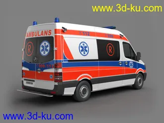 3D打印模型消防车，警车，囚车，救护车。需要的看过来，只为加分。的图片