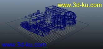 3D打印模型化工厂的图片