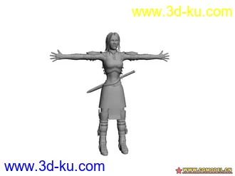 3D打印模型女战士的图片