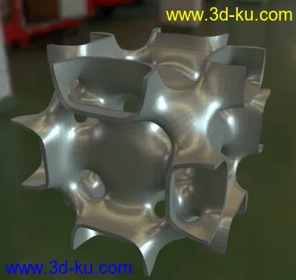 3D打印模型空间方块对称体的图片