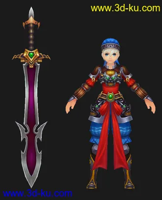 3D打印模型剑士的图片