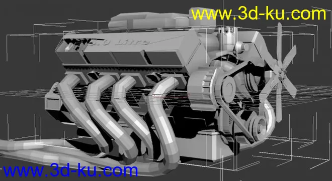 3D发动机下载模型的图片3