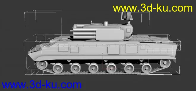 3D坦克模型下载的图片1