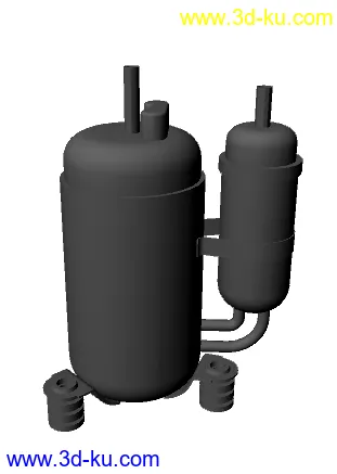 空压机模型，有内部零件，格式OBJ的图片1