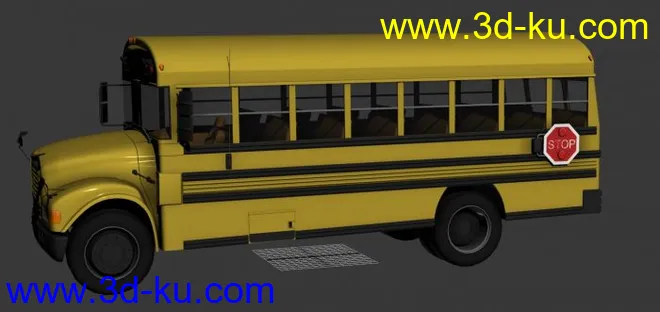 3D学校校车下载模型的图片1