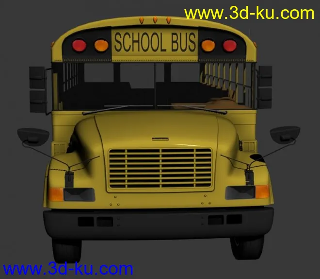 3D学校校车下载模型的图片2