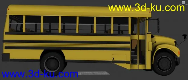 3D学校校车下载模型的图片4