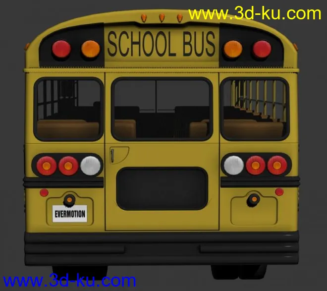 3D学校校车下载模型的图片5