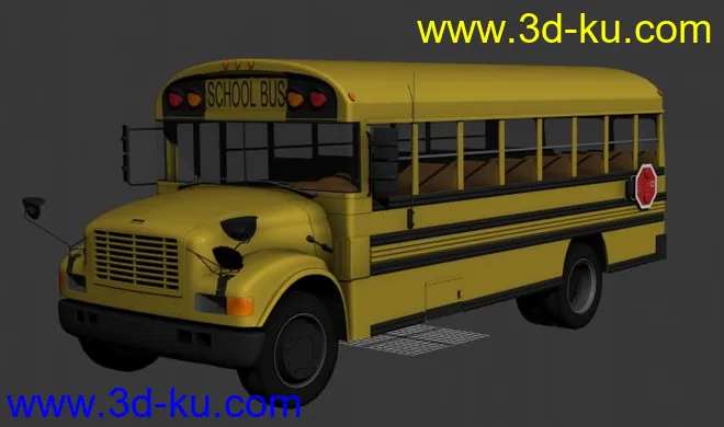 3D学校校车下载模型的图片6