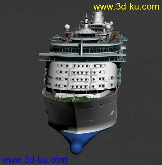 大型游轮3D模型的图片3