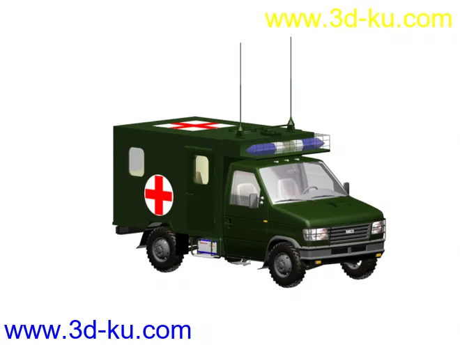 原创国产最新型卫生救护车NJ2046模型的图片2