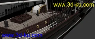 3D帆船模型下载的图片