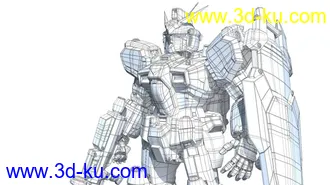 3D打印模型高达的战痕的图片