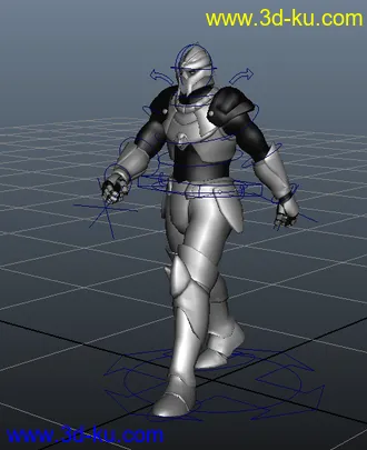 3D打印模型人物动画工程  走路 人的图片