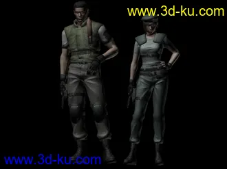 3D打印模型发几个生化危机系列中的主角的图片