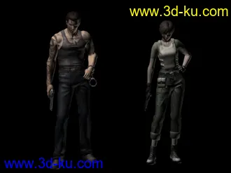 3D打印模型发几个生化危机系列中的主角的图片