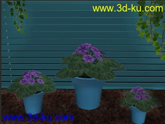 3D打印模型花、盆栽的图片