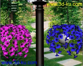 3D打印模型有五种颜色的贴图的图片
