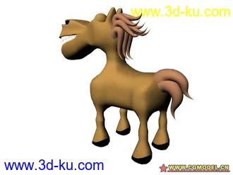 3D打印模型一匹小马的图片