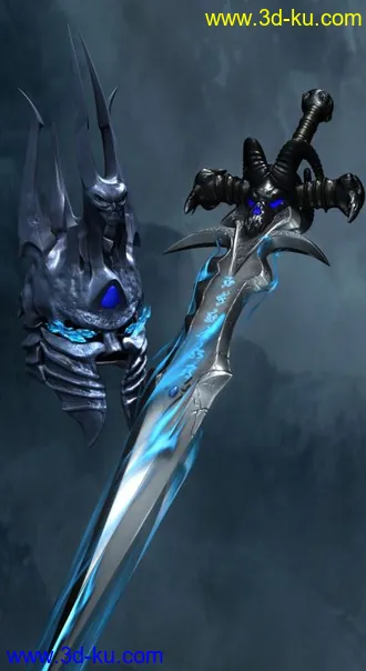 超精细的巫妖王头盔和武器，霜之哀伤。。还有全身精细的模型。。有需求的留言的图片