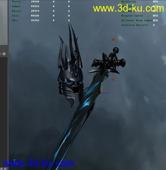 超精细的巫妖王头盔和武器，霜之哀伤。。还有全身精细的模型。。有需求的留言的图片