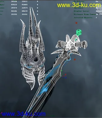 超精细的巫妖王头盔和武器，霜之哀伤。。还有全身精细的模型。。有需求的留言的图片