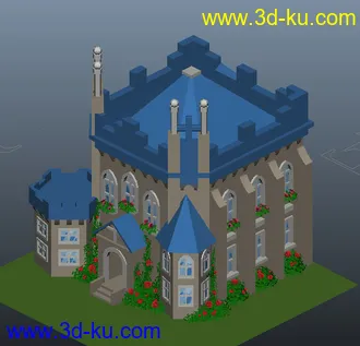 3D打印模型玫瑰花小庄园的图片