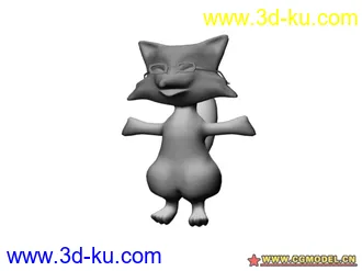 3D打印模型卡通狐狸的图片