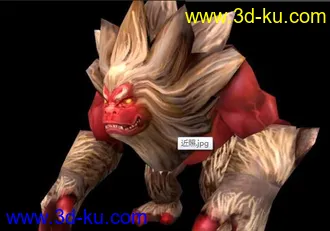 3D打印模型猿人怪兽的图片
